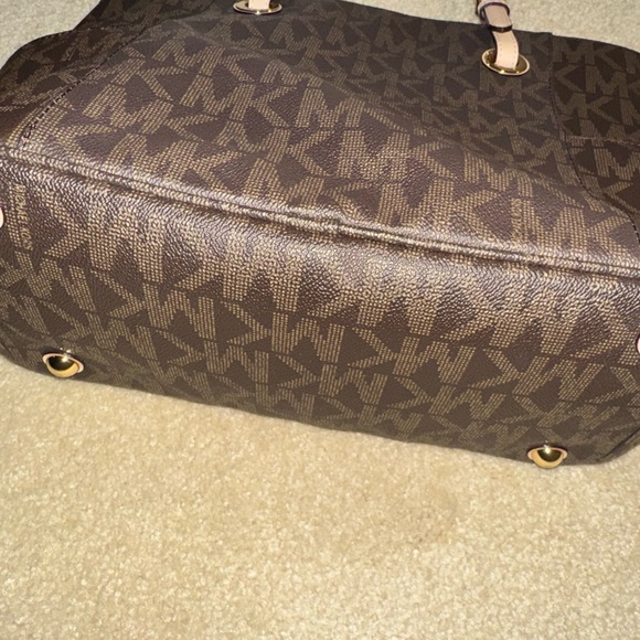 Michael Kors Dark Brown Signature Tote - Picture 7 of 9